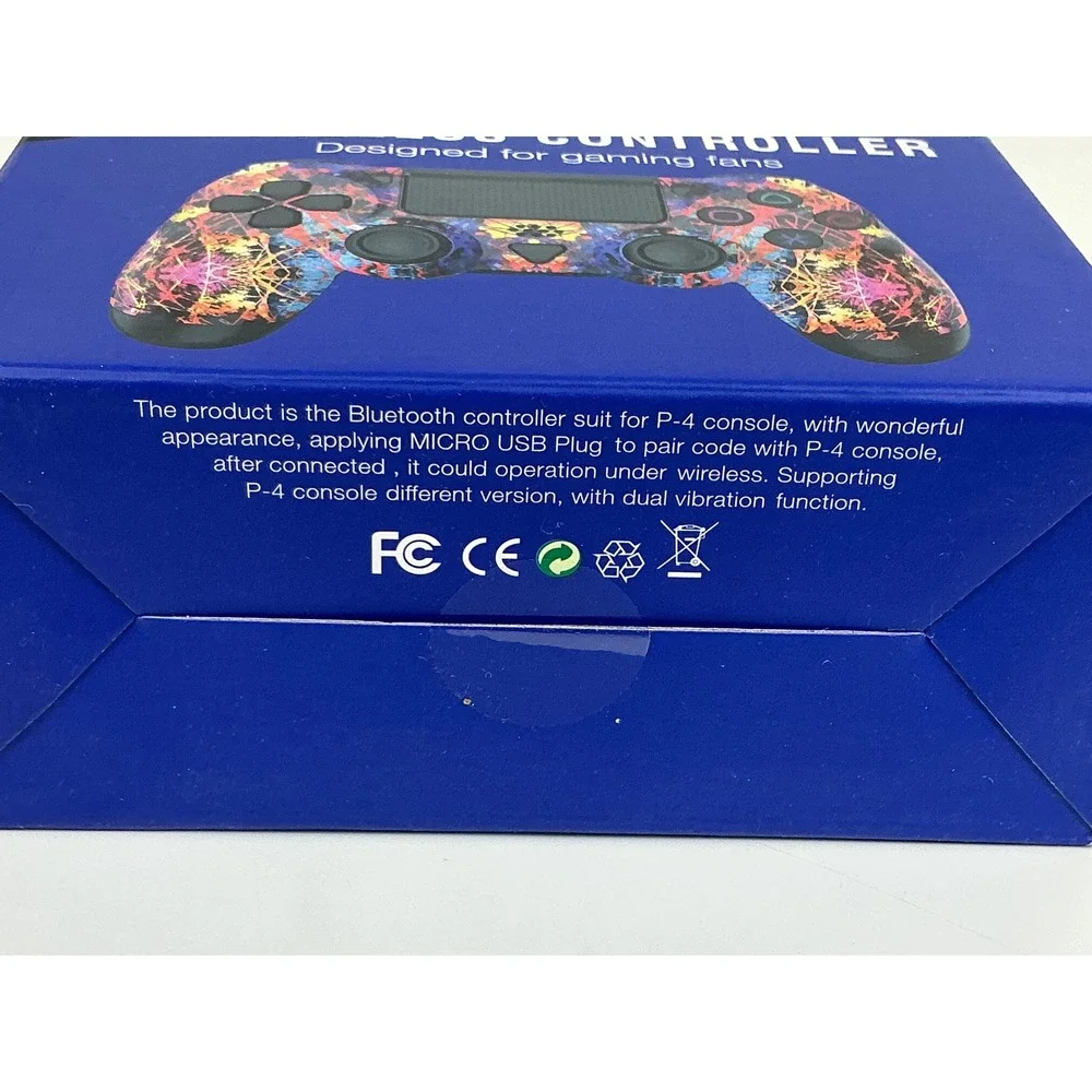 Wireless Controller For P-4 Gaming‎ Console Colorful Graffiti Design New In Box